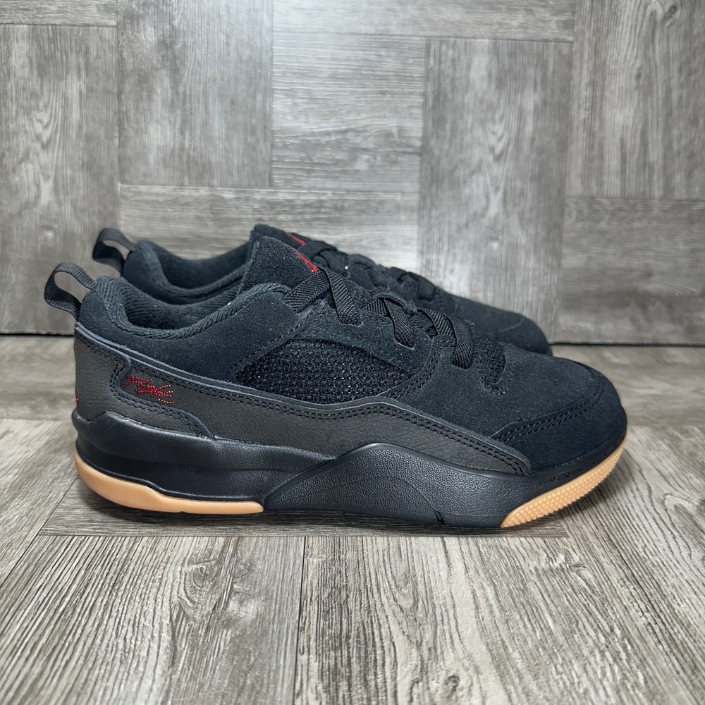 Jordan Flight Court Kids 3Y Black Suede Gum Sole Athletic Sneaker NEW HF3332-001